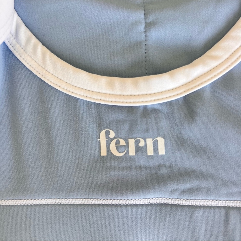 Fern Fitness Blue & White Women's Sports Bra- S - Picture 4 of 5